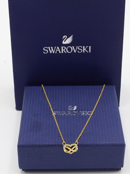 سلسال سواروفسكي هارت ابيض فضة سلسال Swarovski  