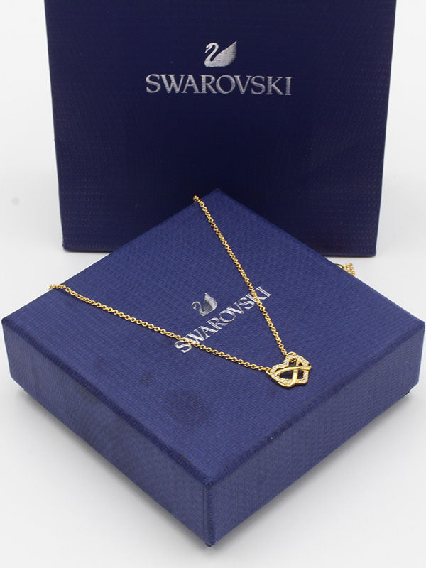 سلسال سواروفسكي هارت ابيض فضة سلسال Swarovski  