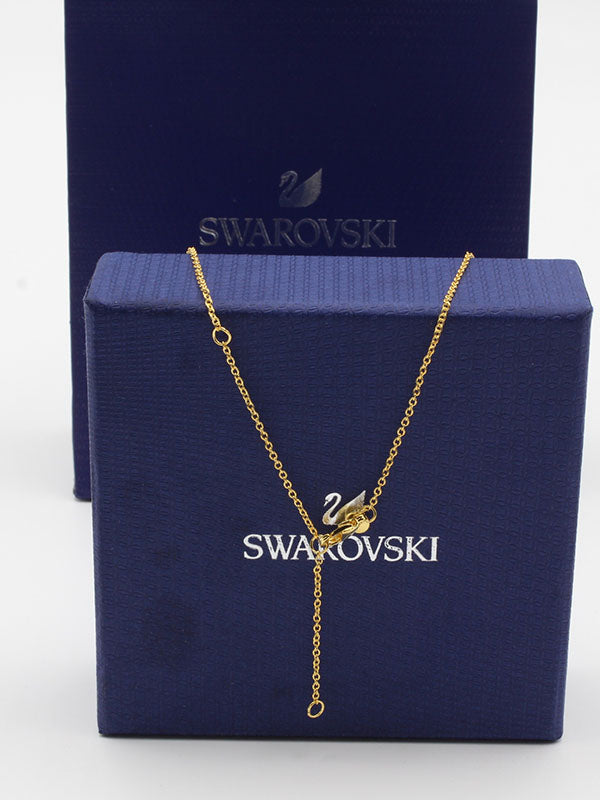 سلسال سواروفسكي هارت ابيض فضة سلسال Swarovski  