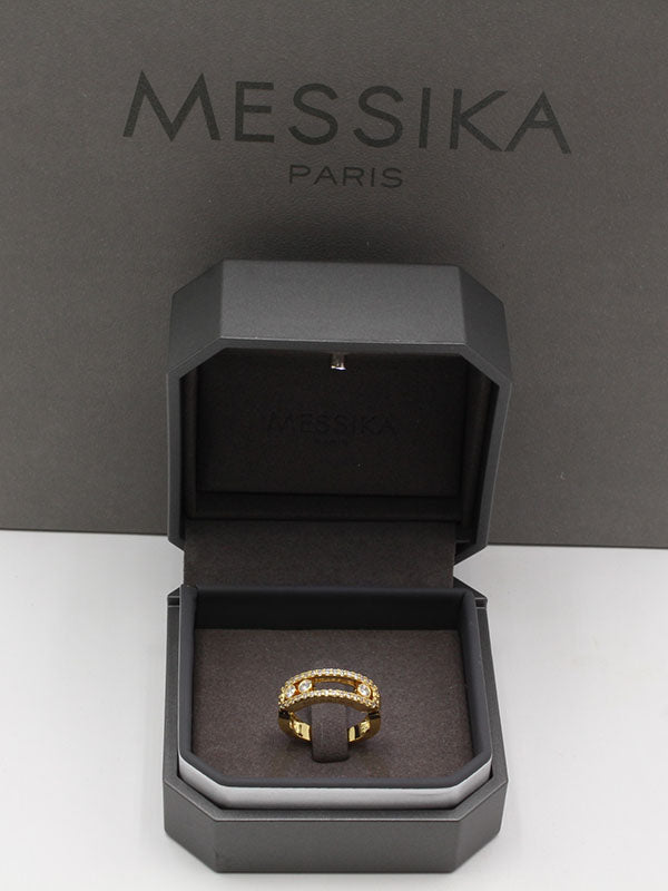 خاتم ميسيكا زركون هاف وذ لوقو خواتم messika