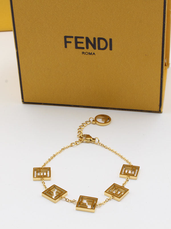 اسواره فندي شاين ذهبي لوقو اسواره fendi  