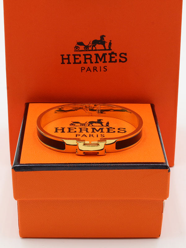 اسواره هيرمز SLIM اسواره HERMES اسود ذهبي 