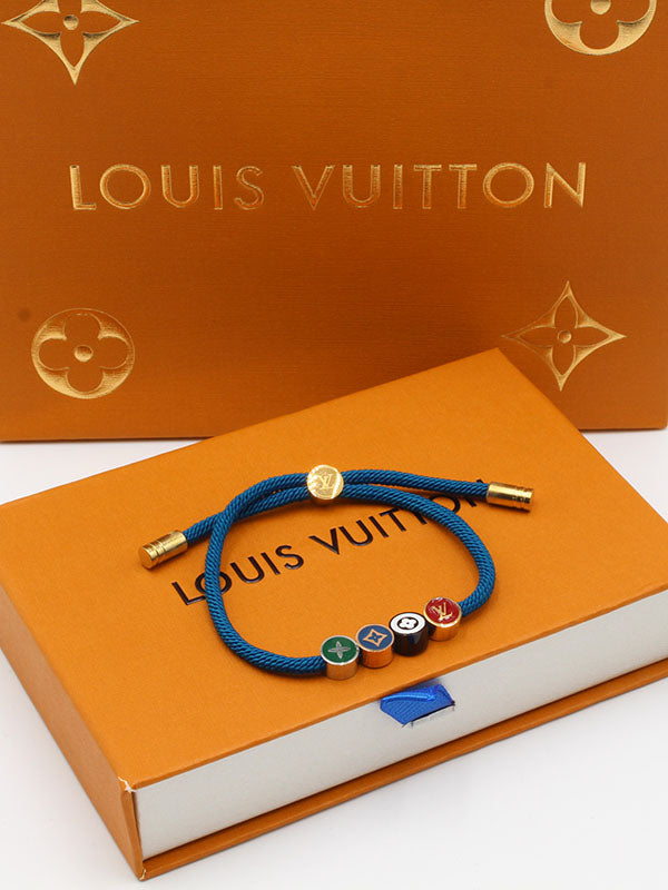 اسوارة لويس فيتون ليذر اسواره louis vuitton ازرق 2 