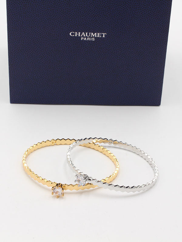 اسواره شومية زركون ون ستون لوقو اسواره chaumet