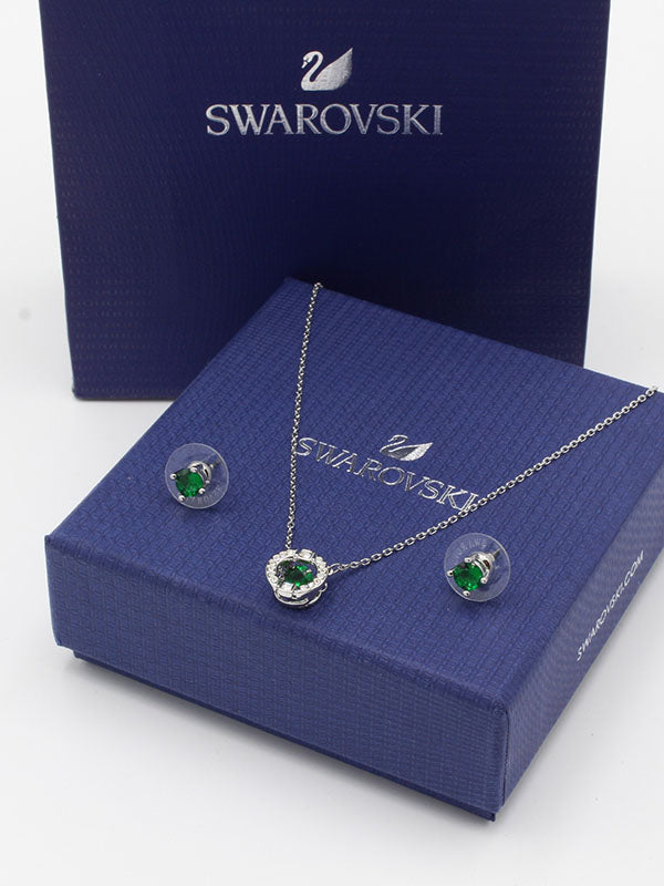 طقم سواروفسكي 2 قطع اطقم Swarovski  