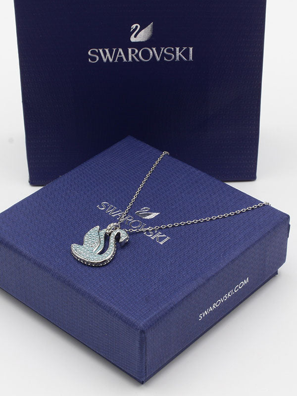 سلسال سواروفسكي سوان زركون كبير سلسال Swarovski  