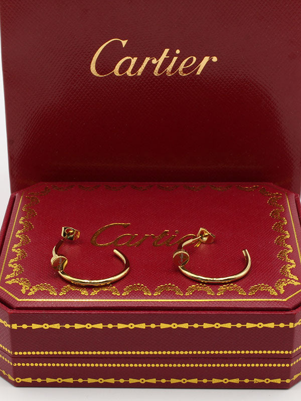 حلق كارتير مسمار لوقو وسط حلق CARTIER  