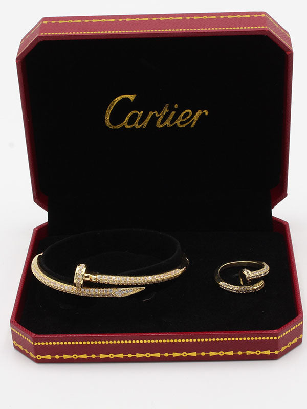 اسواره كارتير مع خاتم زركون بانقل اسواره CARTIER  