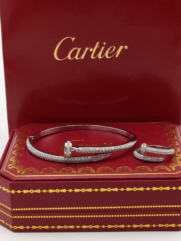 اسواره كارتير مع خاتم زركون بانقل اسواره CARTIER  