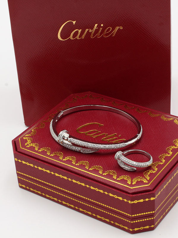 اسواره كارتير مع خاتم زركون بانقل اسواره CARTIER  