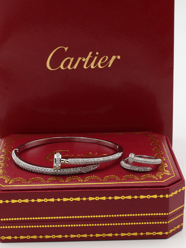 اسواره كارتير مع خاتم زركون بانقل اسواره CARTIER  