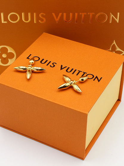 حلق لويس فيتون وردة حلق louis vuitton  