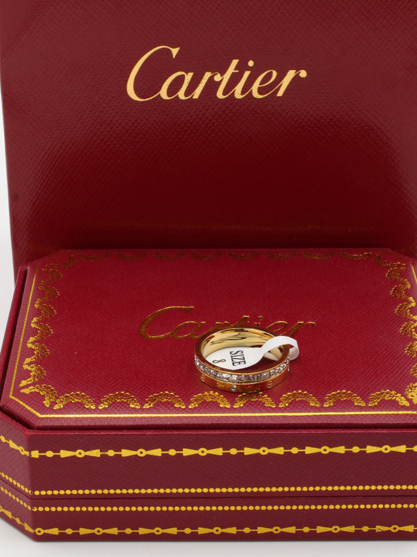 دبلة كارتير ناعمة كيوبك زركون خواتم CARTIER  