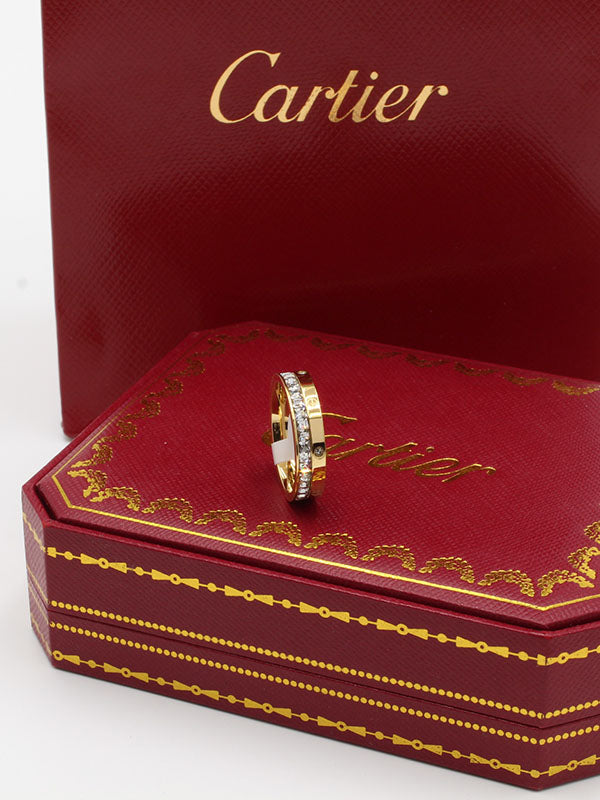 دبلة كارتير ناعمة كيوبك زركون خواتم CARTIER  