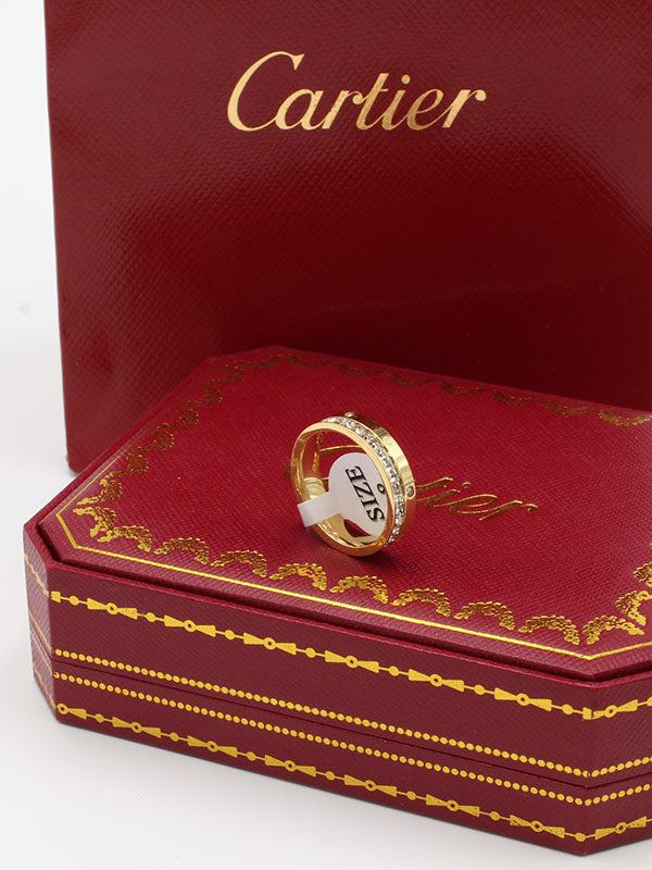 دبلة كارتير ناعمة كيوبك زركون خواتم CARTIER  