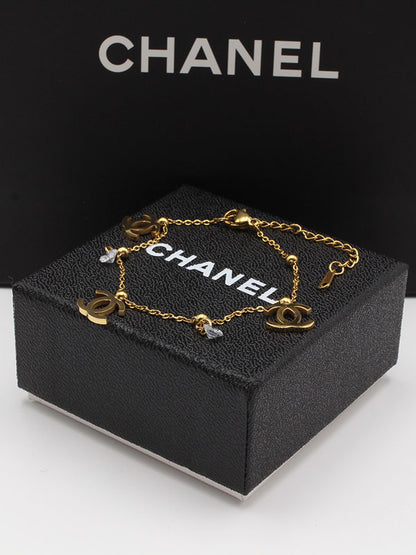 اسوارة شانيل بندنت ناعم لوقو اسواره chanel ذهبي 