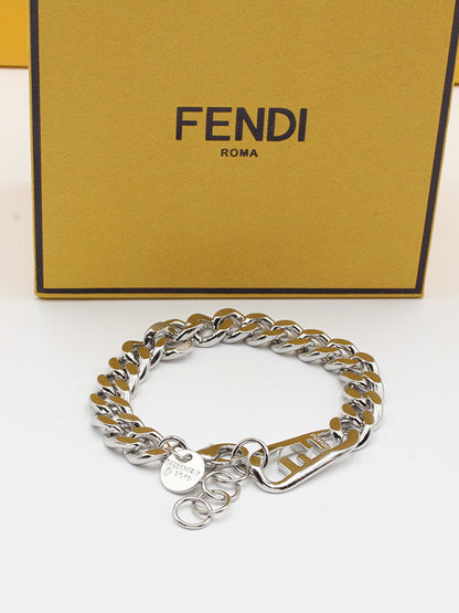 اسواره فندي جنزير كبير اسواره fendi فضي 