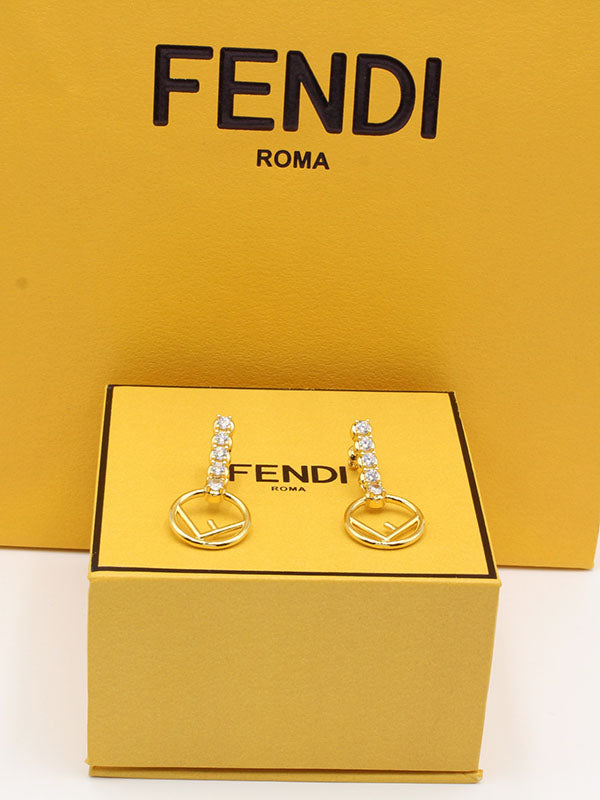 حلق فندي طويل بلوقو حلق fendi  