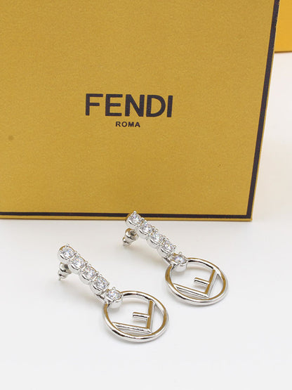 حلق فندي طويل بلوقو حلق fendi  