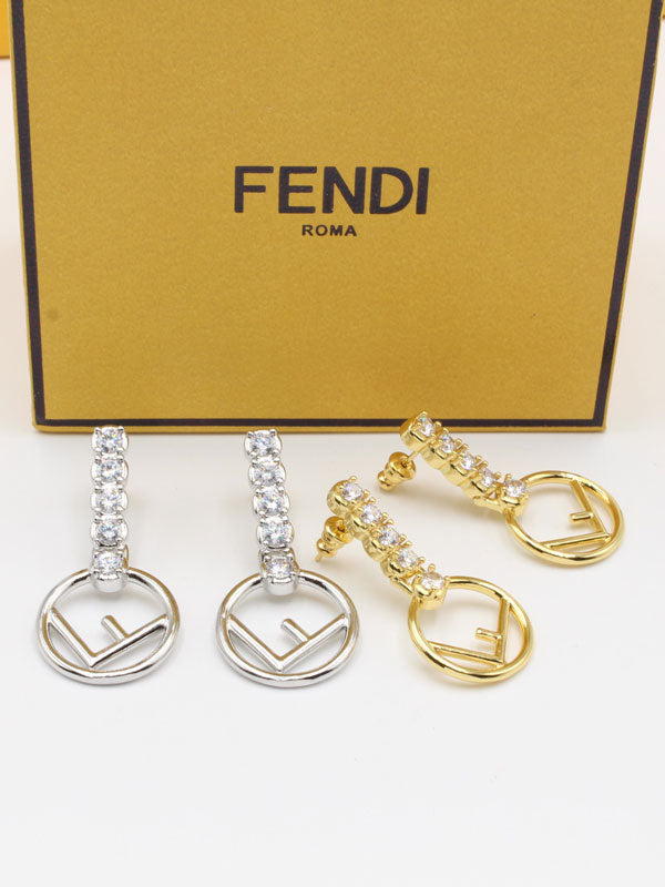 حلق فندي طويل بلوقو حلق fendi  