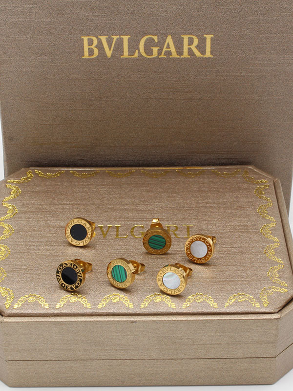 حلق بولغاري ملون صغير حلق bvlgari  