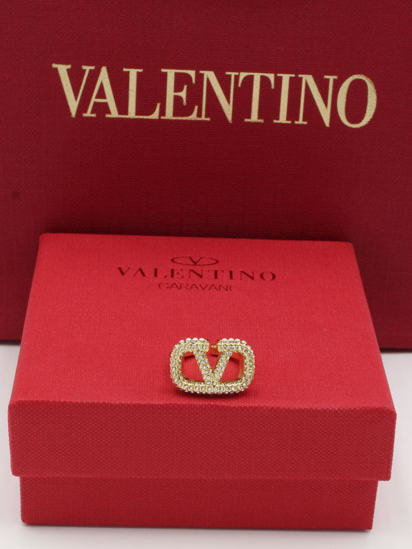 خاتم فالنتينو كريستال لوقو كبير خواتم VALENTINO  