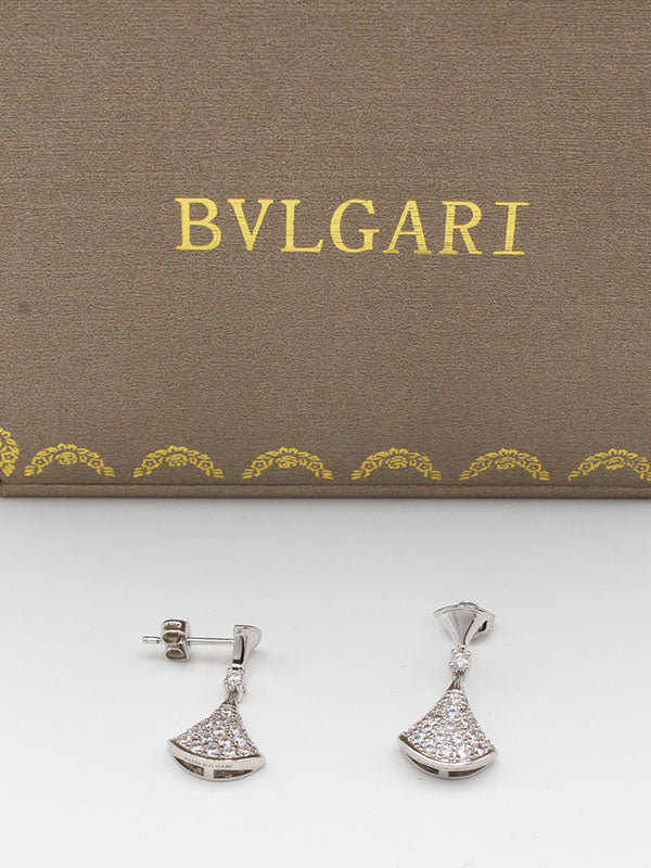 حلق بولغاري زركون ناعم حلق bvlgari فضي 