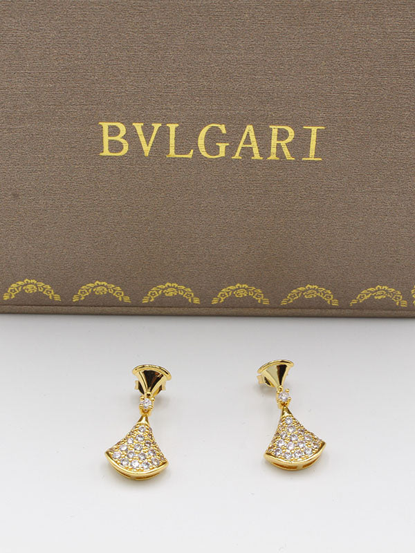 حلق بولغاري زركون ناعم حلق bvlgari ذهبي 