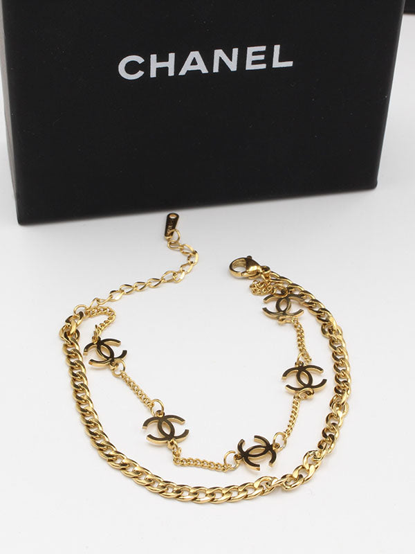 اسوارة شانيل دبل شاين قولد اسواره chanel  