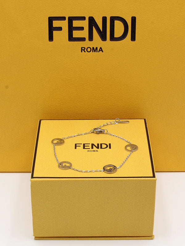 اسوارة فندي لوقو ذهبي ناعمة اسواره fendi  