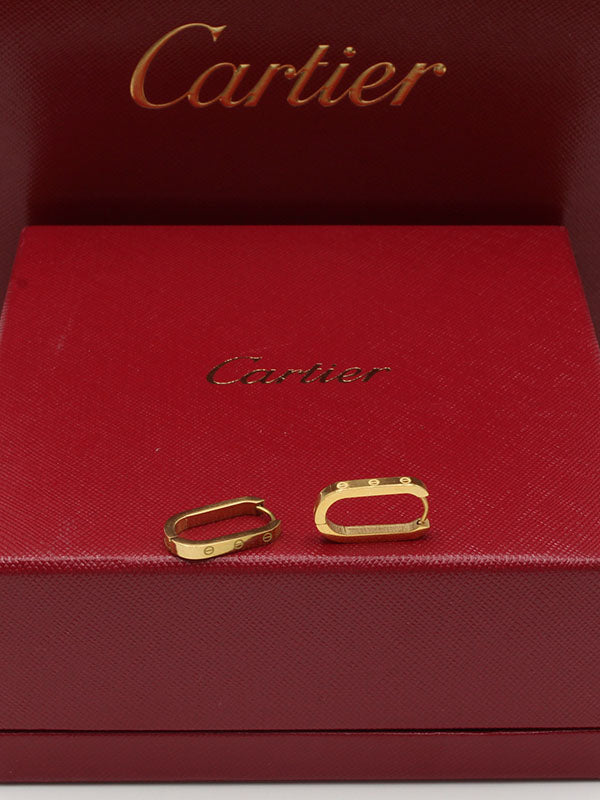 حلق كارتير ركتانقلور حلق CARTIER ذهبي 