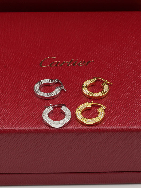 حلق كارتير لوف زركون حلق CARTIER  