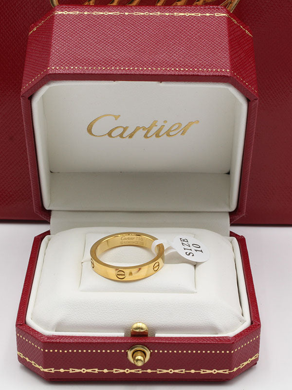 دبله كارتير لوقو slim خواتم CARTIER ذهبي 5 