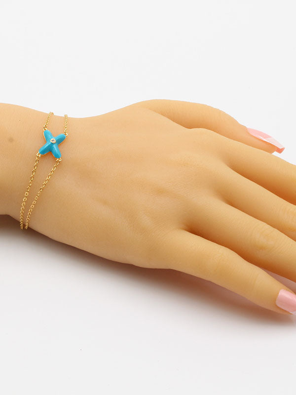 اسواره شوميه ملونه اسواره chaumet تركواز ذهبي