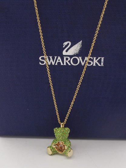 سلسال سواروفسكي ناعم كرستال سلسال Swarovski اخضر