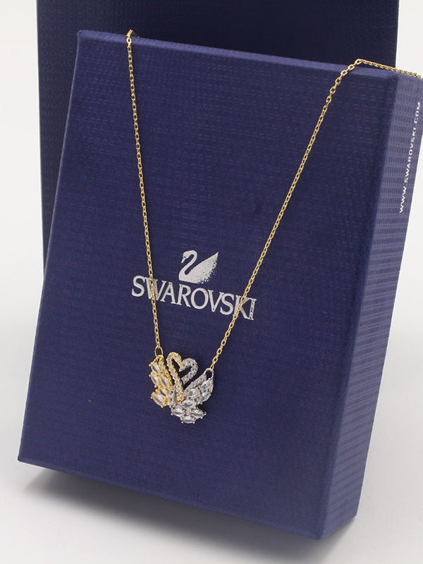 سلسال سواروفسكي دبل سوان سلسال Swarovski