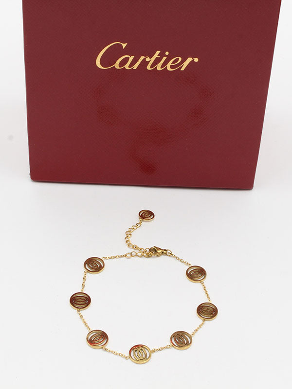 اسواره كارتير مدور لوقو اسواره CARTIER ذهبي 