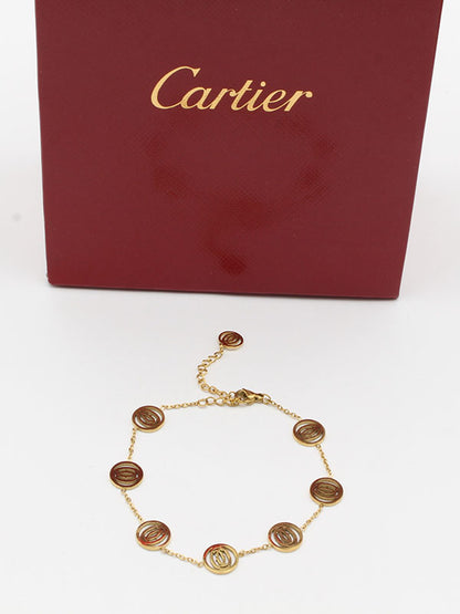 اسواره كارتير مدور لوقو اسواره CARTIER ذهبي 