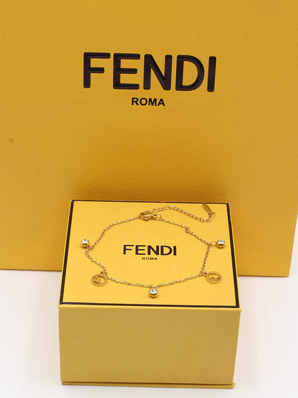 اسواره فندي ناعمة لوقو اسواره fendi ذهبي 