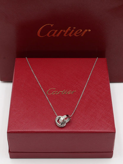 سلسال كارتير لوف بيضاوي فضي سلسال CARTIER  