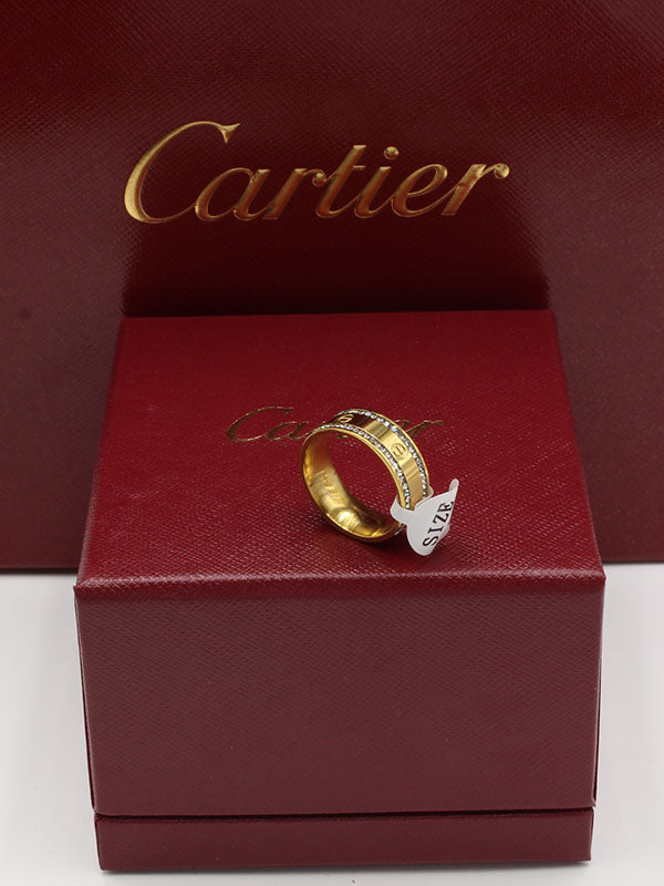 دبلة كارتير زركون تو لاينز خواتم CARTIER  