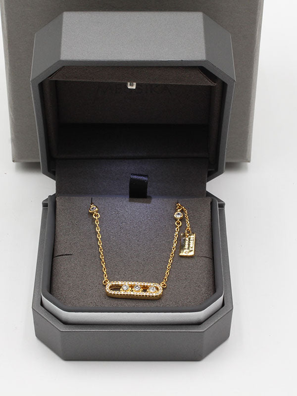 سلسال ميسيكا زركون ناعم حجم وسط سلسال messika