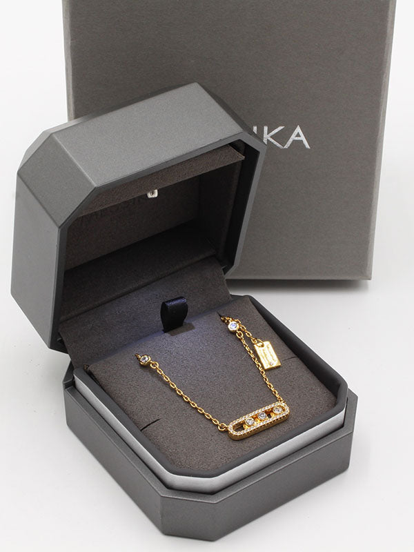 سلسال ميسيكا زركون ناعم حجم وسط سلسال messika