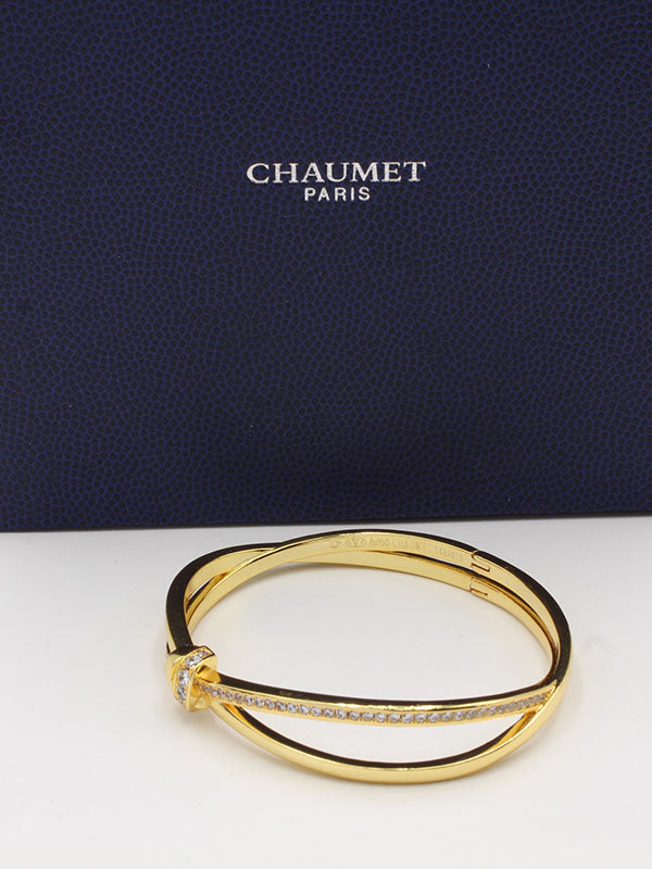 اسوارة شومية اكس زركون بانقل دبل لوقو اسواره chaumet  