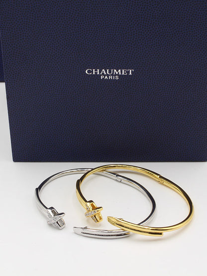 اسوارة شومية اكس زركون بانقل لوقو اسواره chaumet  