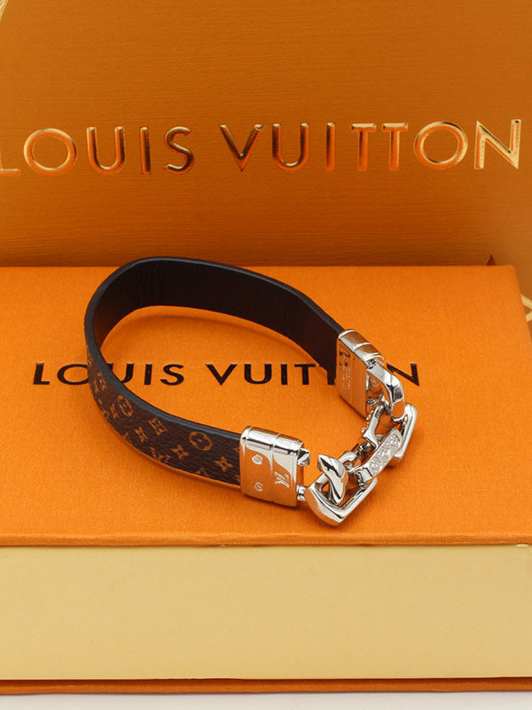 اساور لويس فيتون جلد نيو فيرجن اسواره louis vuitton فضي