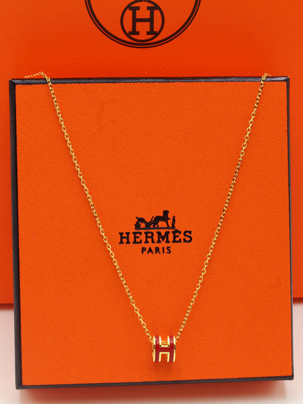 سلسال هيرمز ميني سلسال HERMES عنابي 