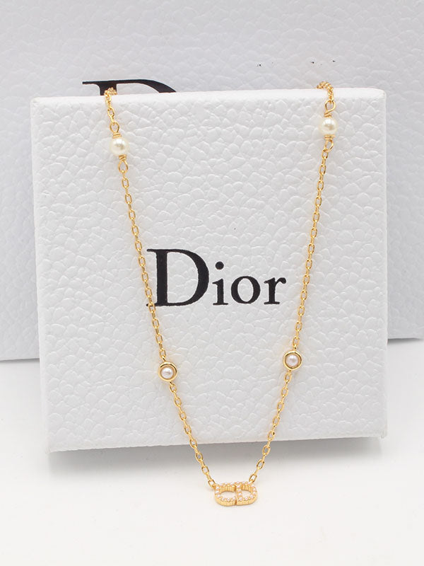 سلسال ديور نيو بيرل سلسال dior ذهبي