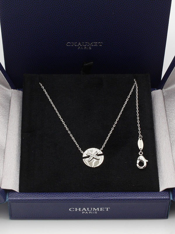 سلسال شومية اكس زركون ناعم لوقو سلسال chaumet