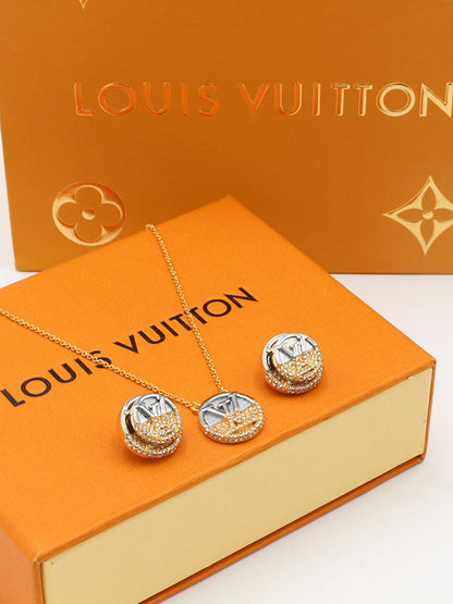 طقم لويس فيتون 2 قطع مدور اطقم louis vuitton